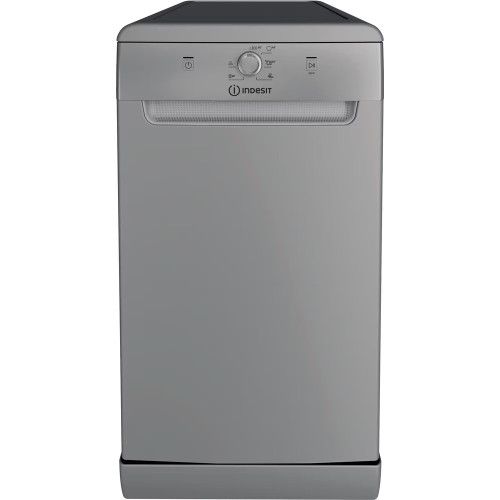 Indesit Freestanding Slimline Dishwasher (H85 x W45 x D59cm) - Silver