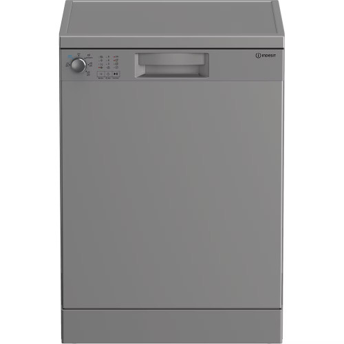 Indesit Freestanding Full Size Dishwasher with Push & Go (H85 x W60 x D60cm) - Silver