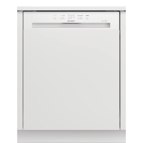 Indesit Integrated Full Size Dishwasher with Push & Go (H82 x W59.8 x D55.5cm) - White