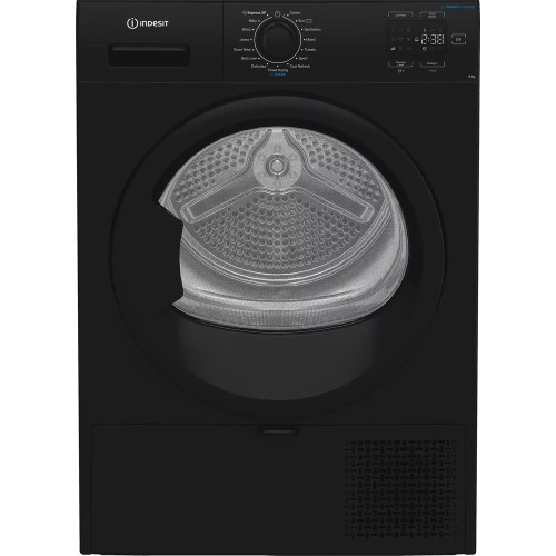 Indesit Freestanding Heat Pump Tumble Dryer 8kg (H84.6 x W59.8 x D54.5cm) - Black