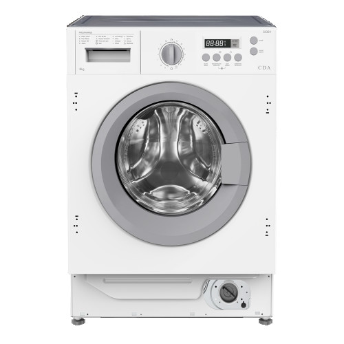 CDA White Integrated Washing Machine 8kg (82.5 x 59.5 x 54cm)