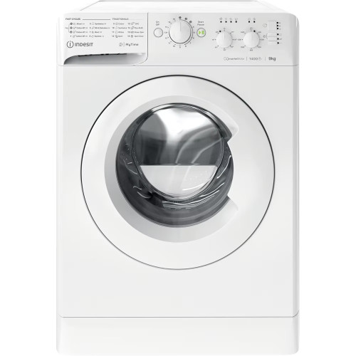 Indesit Freestanding MyTime Washing Machine 9kg (H85 x W59.5 x D60.5cm) - White
