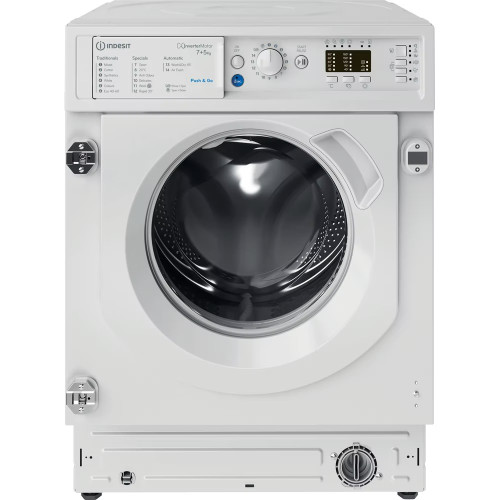 Indesit Integrated Push & Go Washer Dryer 7kg+5kg (H81.5 x W59.5 x D54.5cm) - White