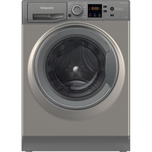 Hotpoint Freestanding Washing Machine with Anti-Stain 7kg (H85 x W59.5 x D54cm) - Graphite