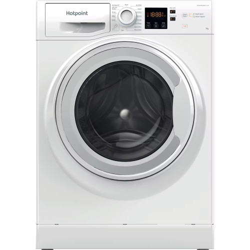 Hotpoint Freestanding Washing Machine with Anti-Stain 7kg (H85 x W59.5 x D54cm) - White