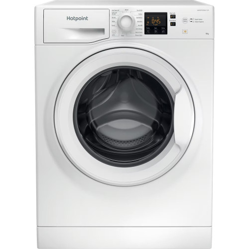 Hotpoint Freestanding Washing Machine with Anti-Stain 8kg (H85 x W59.5 x D60.5cm) - White