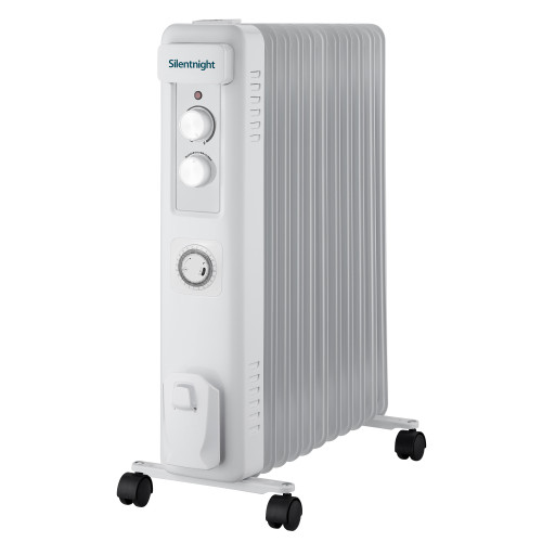 Silentnight Comfort Control Oil Filled Radiator 11 Fin (H62.5 x W46.8 x D24cm) - White