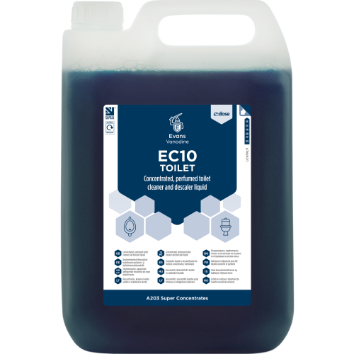 Evans Vanodine Super Concentrates E:DOSE EC10 Toilet 5 Litre (Box of 2) - A203EEV2