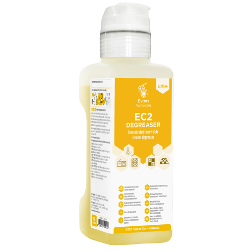 Evans Vanodine Super Concentrates E:DOSE EC2 Degreaser 1 Litre (Box of 4)