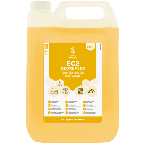 Evans Vanodine Super Concentrates E:DOSE EC2 Degreaser 5 Litre (Box of 2)