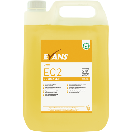 Evans Vanodine Super Concentrates E:DOSE EC2 Degreaser 5 Litre (Box of 2)