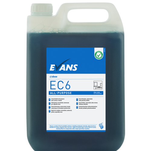 Evans Vanodine Super Concentrates E:DOSE EC6 All Purpose 5 Litre (Box of 2)