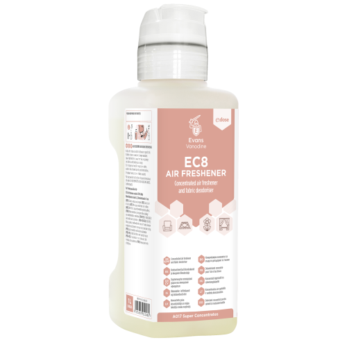 Evans Vanodine Super Concentrates E:DOSE EC8 Air Freshener 1 Litre (Box of 4)