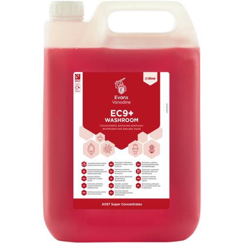 Evans Vanodine Super Concentrates E:DOSE EC9+ Washroom 5 Litre (Box of 2)