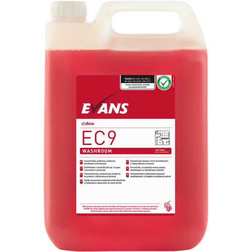 Evans Vanodine Super Concentrates E:DOSE EC9 Washroom 5 Litre (Box of 2)