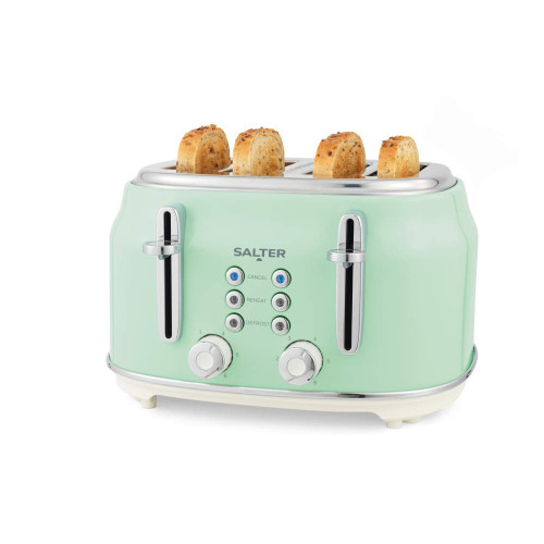 Salter Retro 4 Slice Toaster 1630w - Green