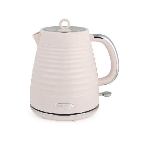 Salter Ripple Texture Kettle 3000w | 1.7 Litre - Pink