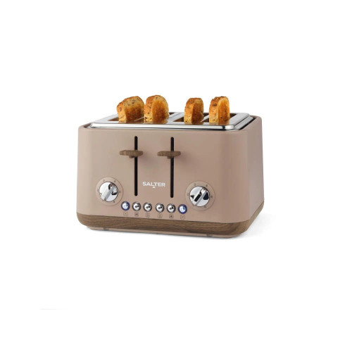 Salter Toronto 4 Slice Toaster 1630w - Mocha
