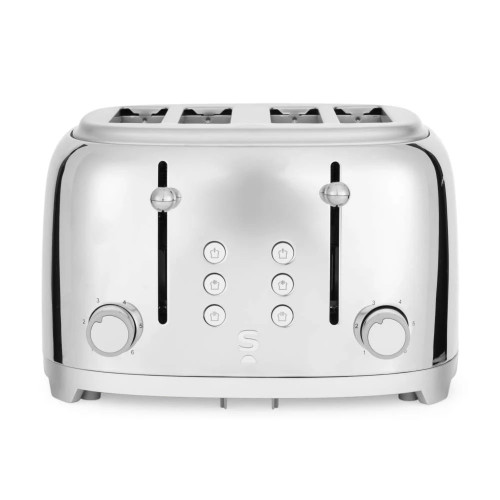 Salter Muse Chrome Finish 4 Slice Toaster 1630w