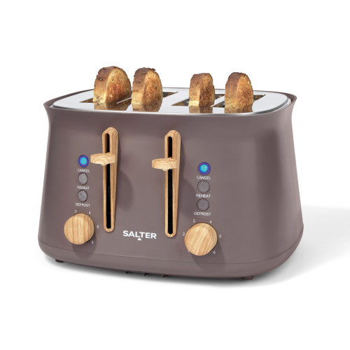 Salter Malmo 4 Slice Toaster 1630w - Brown