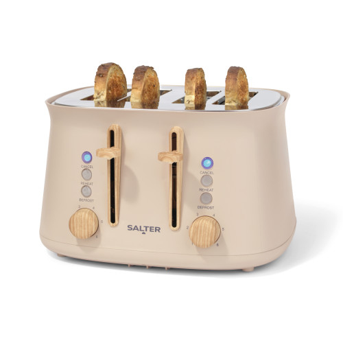 Salter Malmo 4 Slice Toaster 1630w - Stone