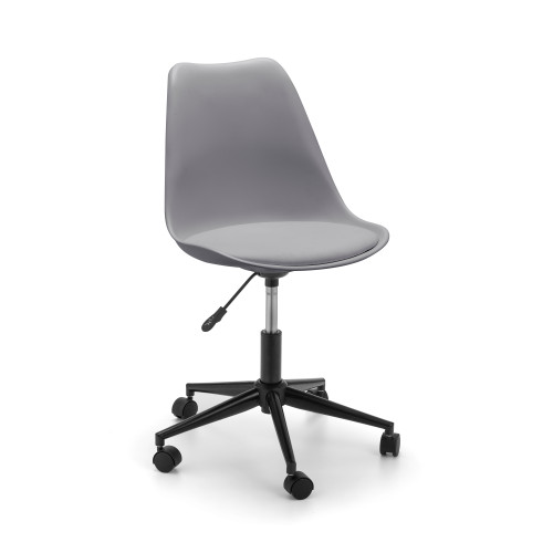 Erika Grey Finish Office Swivel Chair (D56 x W50 x H92)