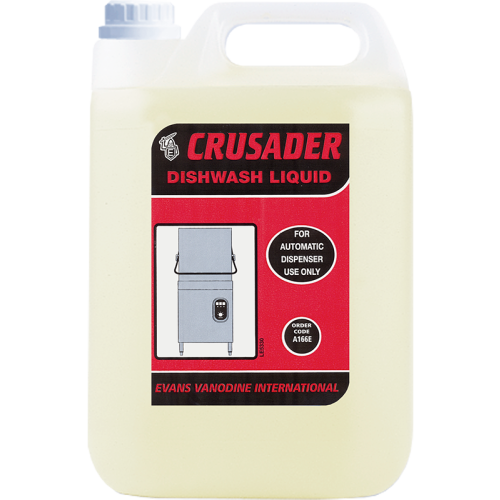 Evans Vanodine Dishwashing Automated Crusader Professional Dishwash Liquid 5 litre (Box of 2)