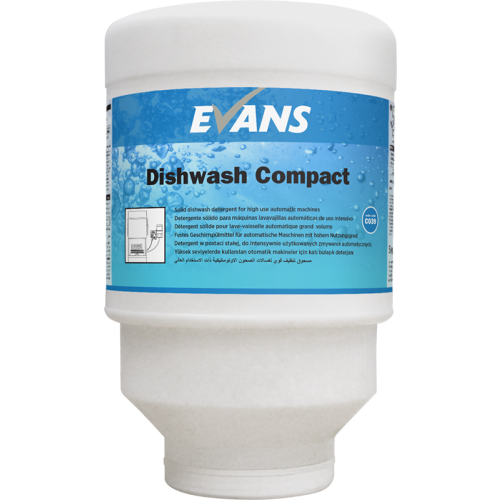 Evans Vanodine Dishwashing Automated Dishwasher Compact Detergent 5 kg (Box of 3)