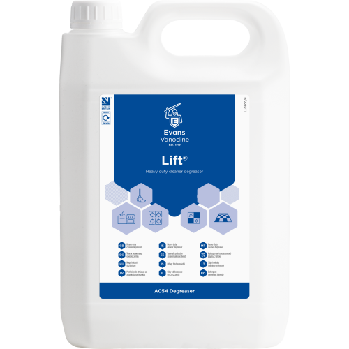Evans Vanodine Degreasers Lift Unperfumed Cleaner & Degreaser 5 litre (Box of 2)