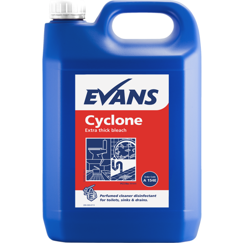 Evans Vanodine Bleach Cyclone Perfumed Extra Thick Bleach 5 litre (Box of 2)