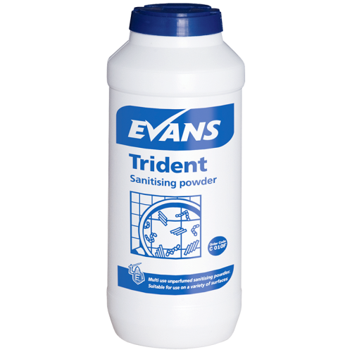 Evans Vanodine Disinfectant Trident Multi-Purpose Sanitising Powder 500g (Box of 12)