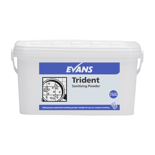 Evans Vanodine Disinfectant Trident Multi-Purpose Sanitising Powder 5kg