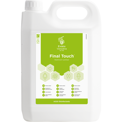 Evans Vanodine Disinfectant Final Touch Perfumed Washroom Sanitiser 5 litre (Box of 2)