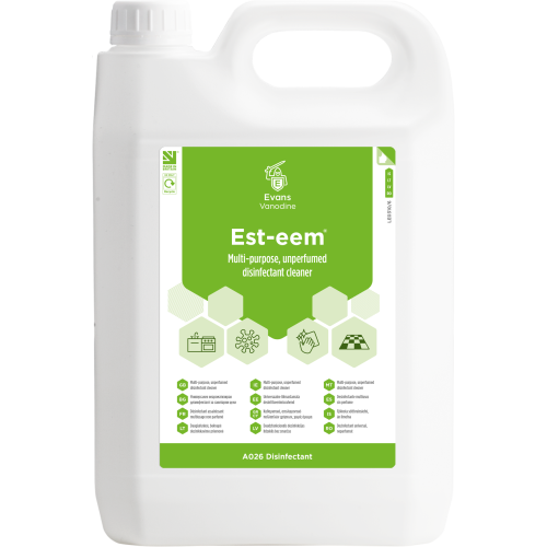 Evans Vanodine Disinfectant Est-eem Multi-Purpose Disinfectant 5 litre (Box of 2)