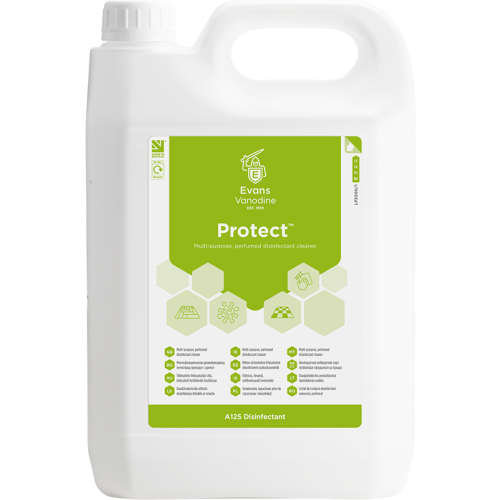 Evans Vanodine Disinfectant Protect Multi-Purpose Perfumed Disinfectant 5 litre (Box of 2)