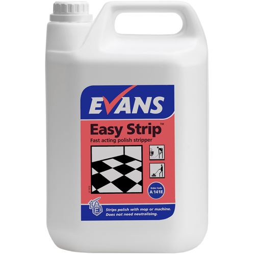 Evans Vanodine Floor Stripper Easy Strip Fast Acting Floor Polish Stripper 5 litre (Box of 2)