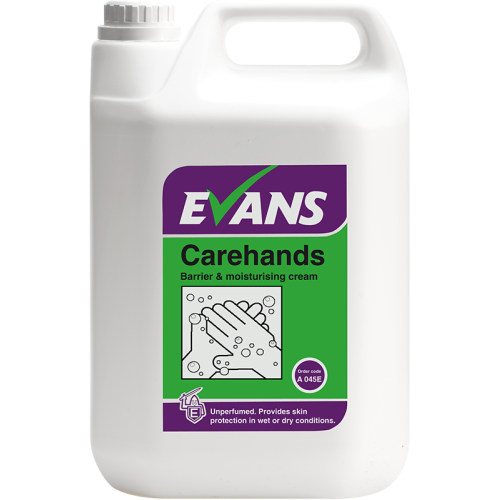 Evans Vanodine Hand Care & Dispensers Carehands Barrier & Moisturising Cream 5 litre (Box of 2)