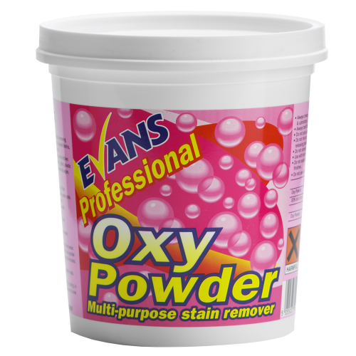 Evans Vanodine Laundry Oxy Powder Multi Purpose Stain Remover 1kg (Box of 6)