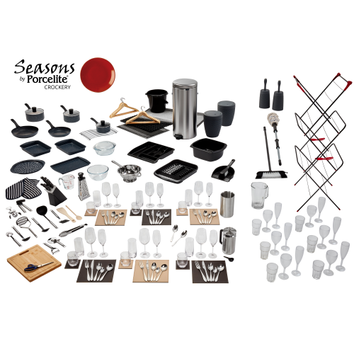 Elite Inventory Pack with Seasons Magma Crockery - 6 Berth