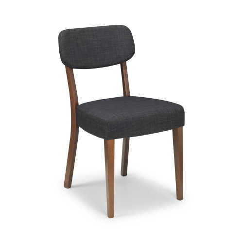 Farringdon Grey Linen Dining Chair (D58 x W49 x H86)