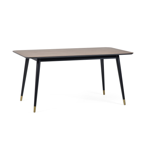 Dale Leisure - Findlay Walnut and Black Rectangular Dining Table (D90 x ...