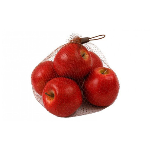 Bag of 5 Red Plastic Apples