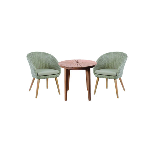 Sol Rattan Dining Chair & Roma 2 Seater Round Table