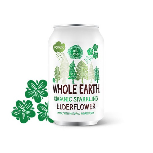 Whole Earth Sparkling Elderflower Drink 330ml (Box of 24)