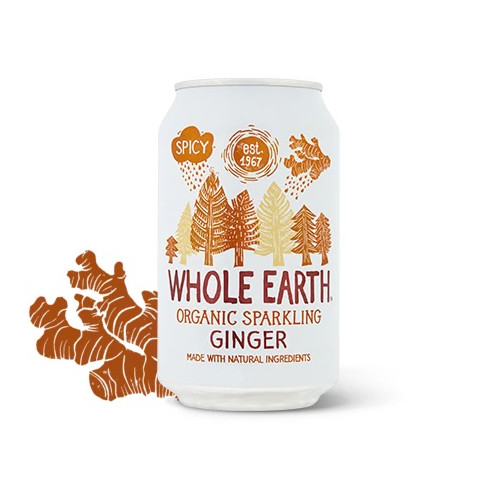 Whole Earth Sparkling Ginger Drink 330ml (Box of 24)