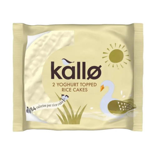 Kallo Yoghurt Topped Rice Cakes (Box of 30)