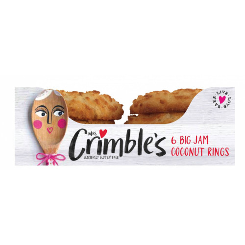 Mrs Crimble's Jam Coconut Ring GF Pack (Box of 12)