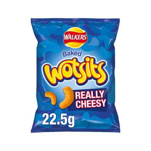 Walkers Wotsits Really Cheesy Crisps 22.5g (Box of 32)