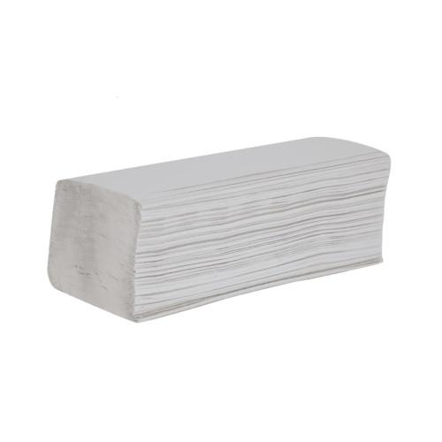 White V-Fold 1 Ply Hand Towel (Box of 12)