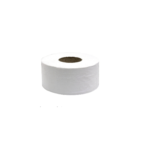 Jumbo White 2 Ply Toilet Roll 7.6cm Core (Box of 6)